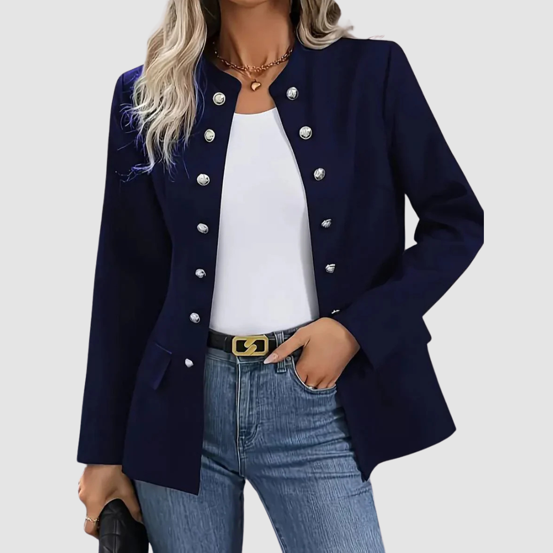 Adrienne | Stylish Blazer – Navy Blue