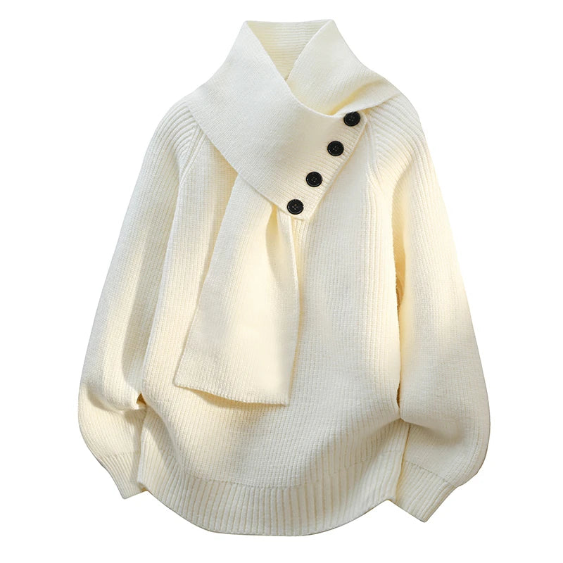 Alysa | Cozy Sweater – White