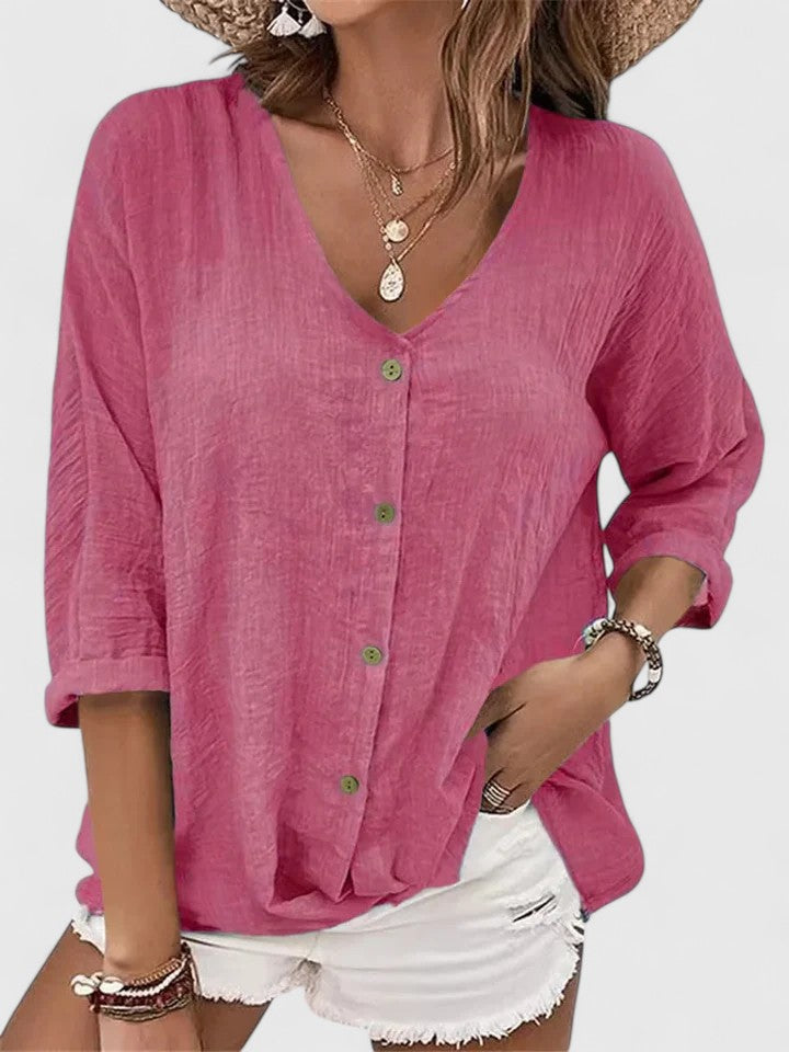 Kylie | Sophisticated Blouse – Pink