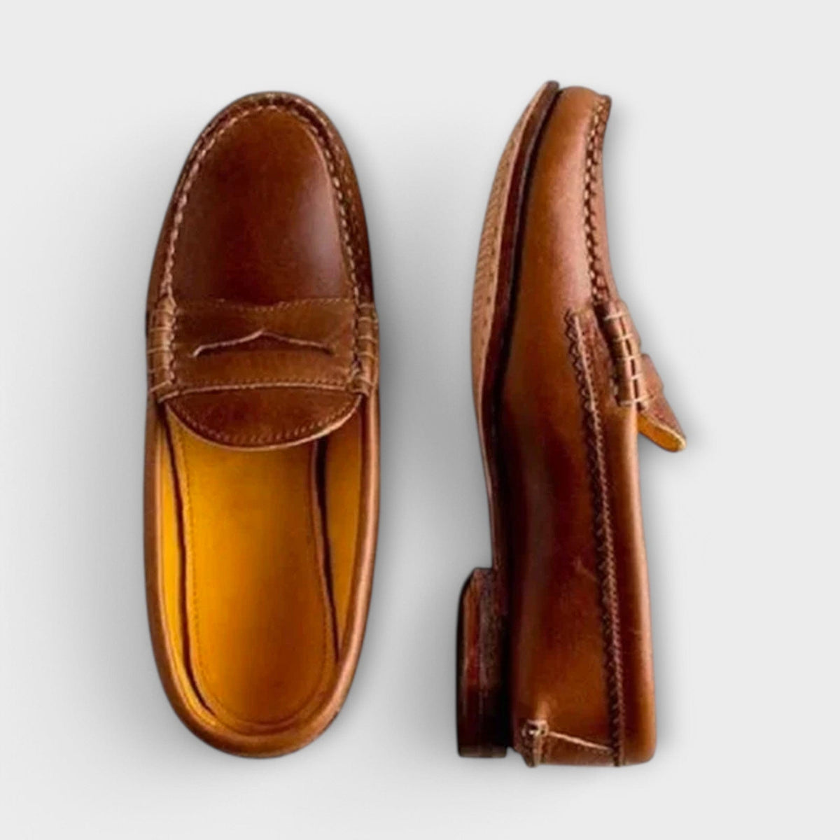 Eline | Classic Loafers – Brown
