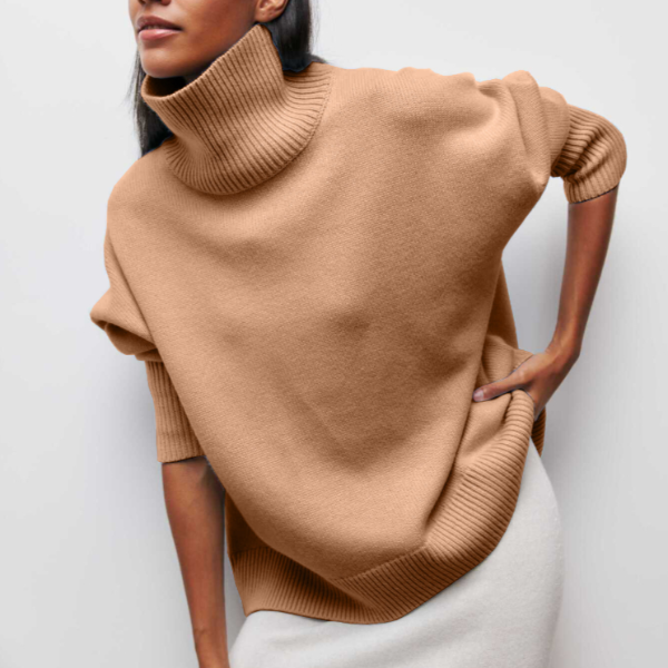 Adrianelys | Comfortable Sweater – Khaki