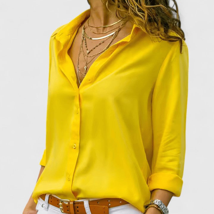 Aveline | Cardigan Blouse – Yellow