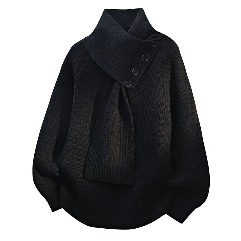 Alysa | Cozy Sweater – Black