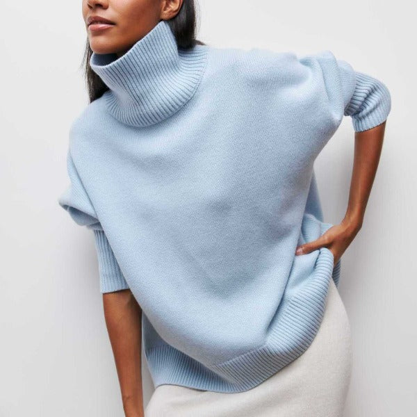 Adrianelys | Comfortable Sweater – Blue