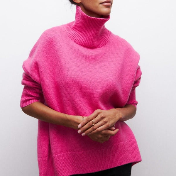 Adrianelys | Comfortable Sweater – Pink