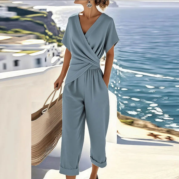 Colleen | Elegant Two-Piece Set – Blue
