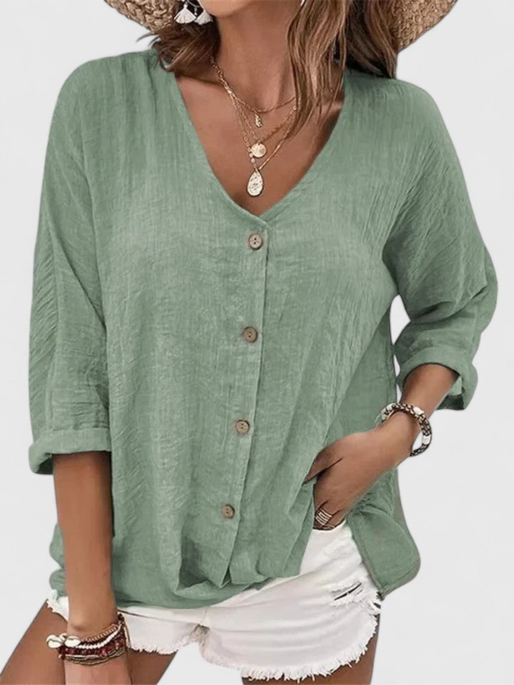 Kylie | Sophisticated Blouse – Green