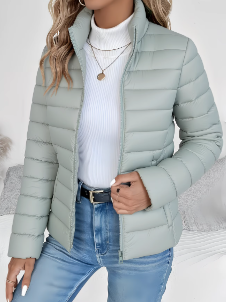 Brianna | Lightweight Quilted Spring Jacket – Green