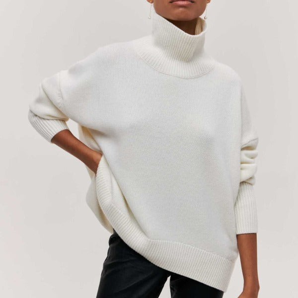 Adrianelys | Comfortable Sweater – White