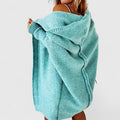 Avery | Womens Oversized Hooded Knit Cardigan
