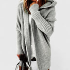 Avery | Womens Oversized Hooded Knit Cardigan
