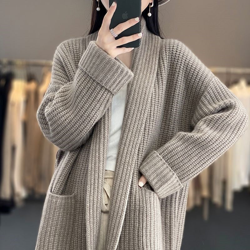 Amy | Comfortable Cardigan – Light Gray