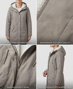 Marjorie Cozy Hooded Weatherproof Coat