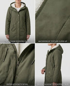 Marjorie Cozy Hooded Weatherproof Coat