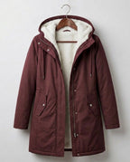 Marjorie Cozy Hooded Weatherproof Coat