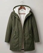 Marjorie Cozy Hooded Weatherproof Coat