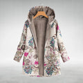 Melvaris Floral Print Hooded Coat