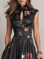 Mia | Keyhole Pleated Satin