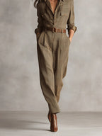 Anna | Checkered Wide-Leg Jumpsuit