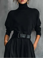 Lisa | Black 2-Piece Set with Belt