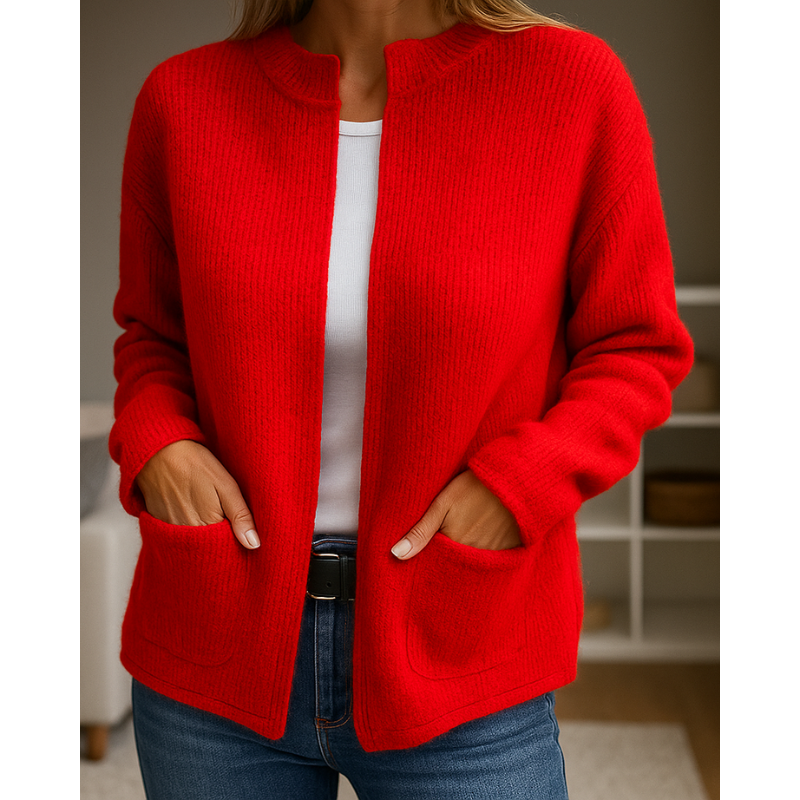 Alianna | Timeless Cardigan – Red
