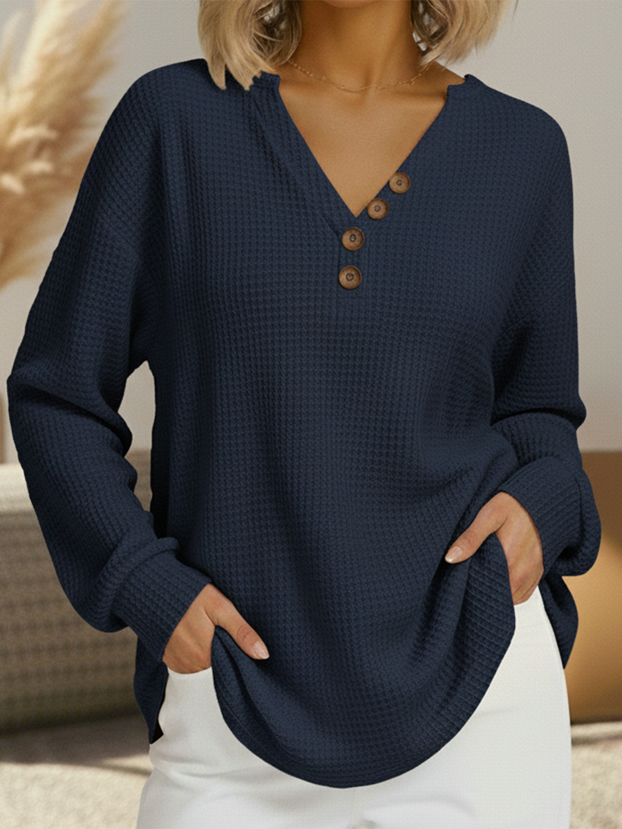 Signe | Soft Luxury Sweater – Navy Blue