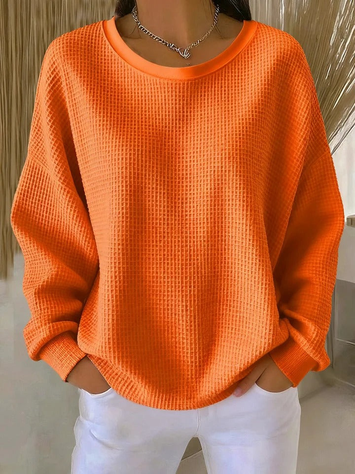 Nyla | Classic Sweater – Orange