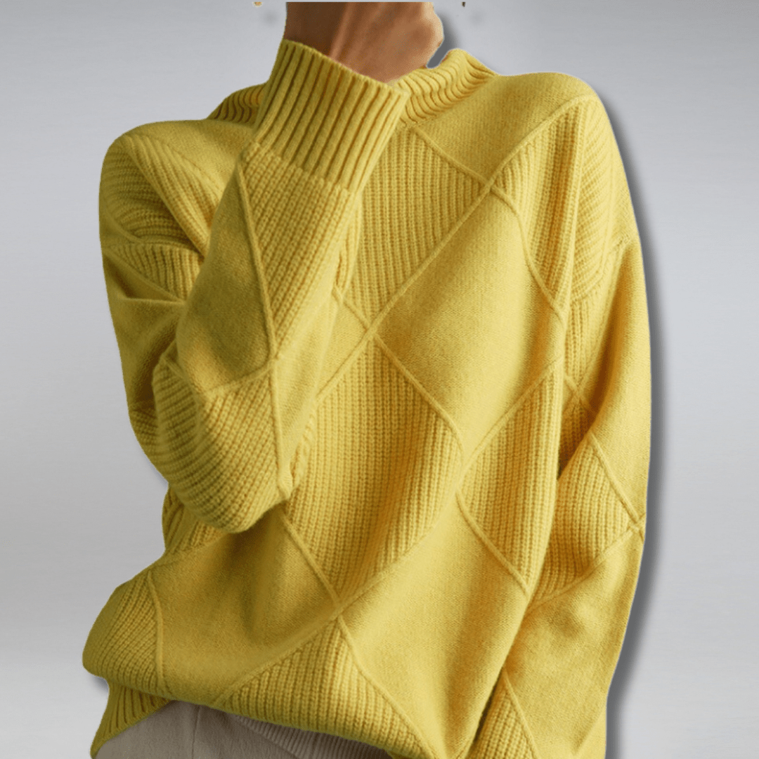 Abigail | Soft Turtleneck Sweater – Yellow