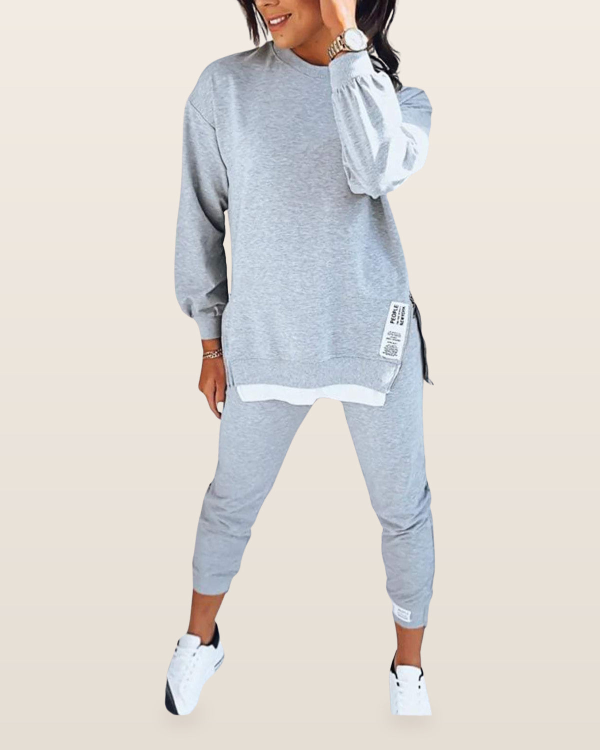 Alice | Comfortable Loungewear Set – Gray