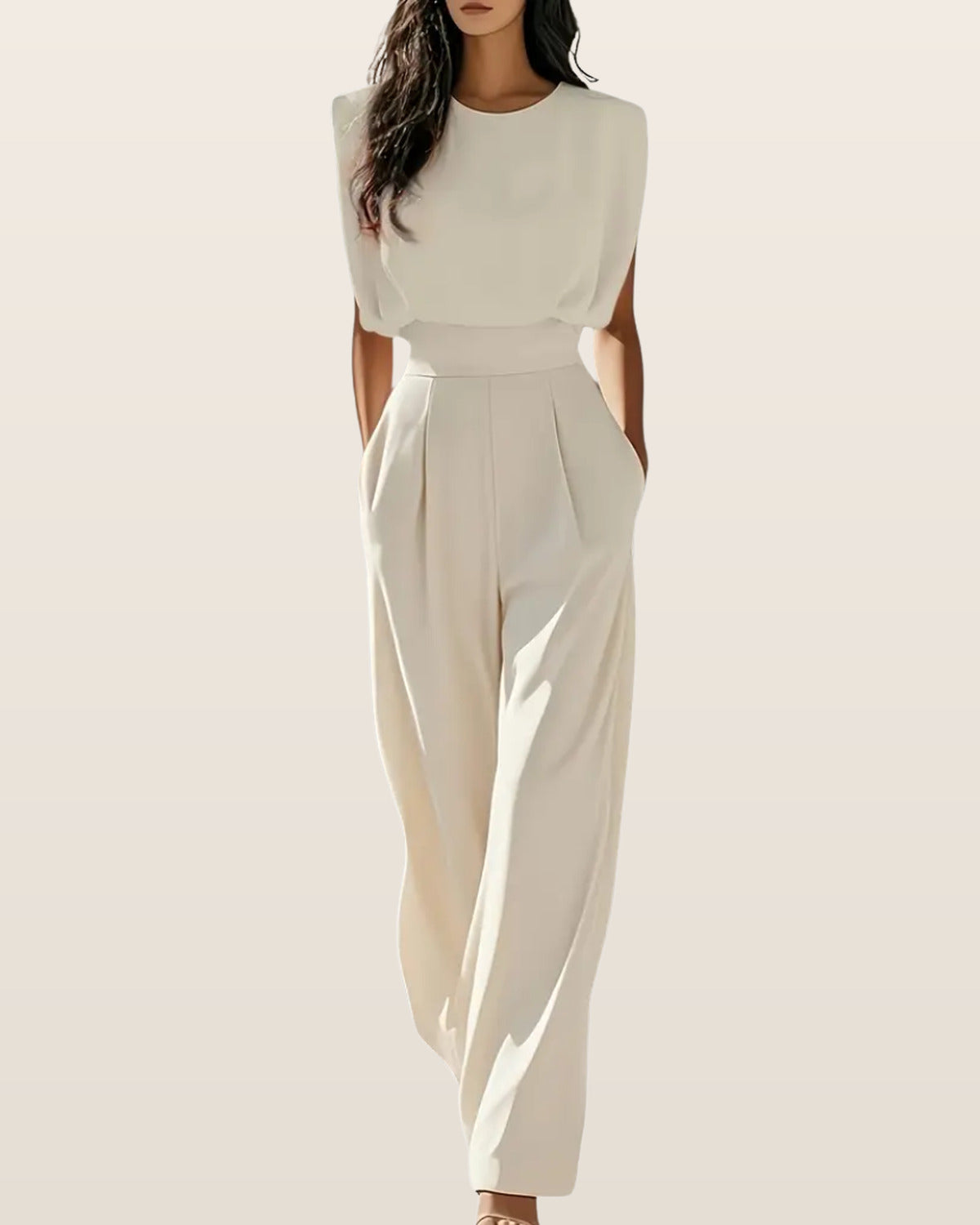 Amirah | Jumpsuit – Beige