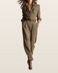 Anna | elegant checkered jumpsuit