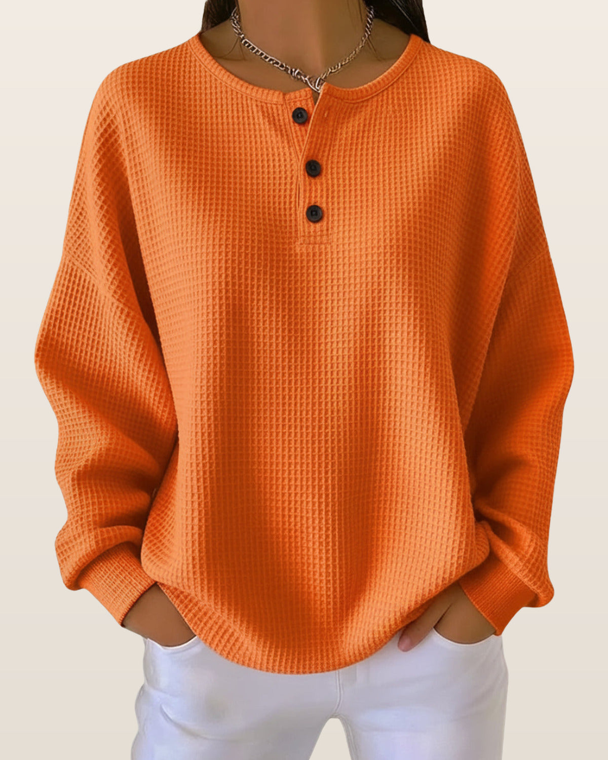 Anne | Casual sweatshirt with collar