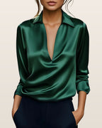 Astrid | Elegant Satin Blouse