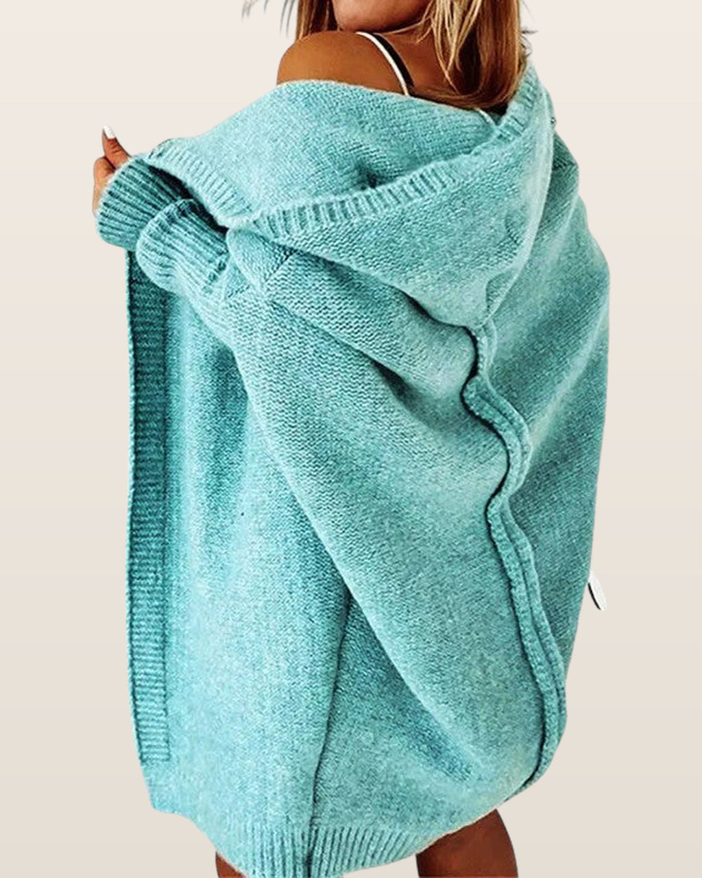 Avery | Womens Oversized Hooded Knit Cardigan