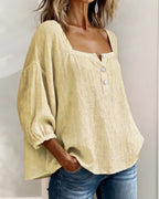 Annika | Stylish Relaxed Button Blouse