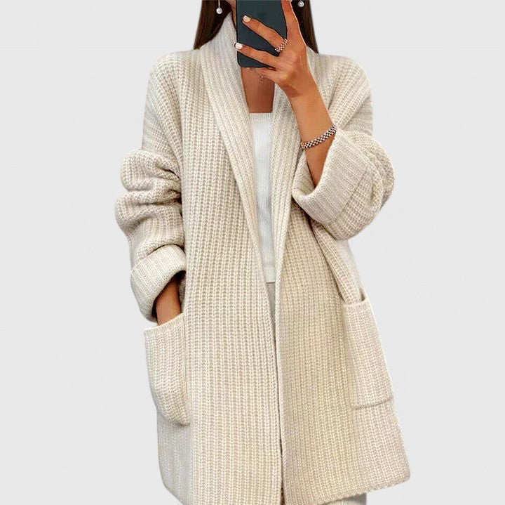 Amy | Comfortable Cardigan – Beige