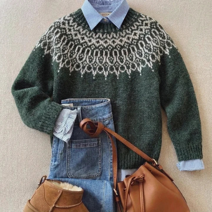 Tundra | Classic Vintage Knit Sweater – Green