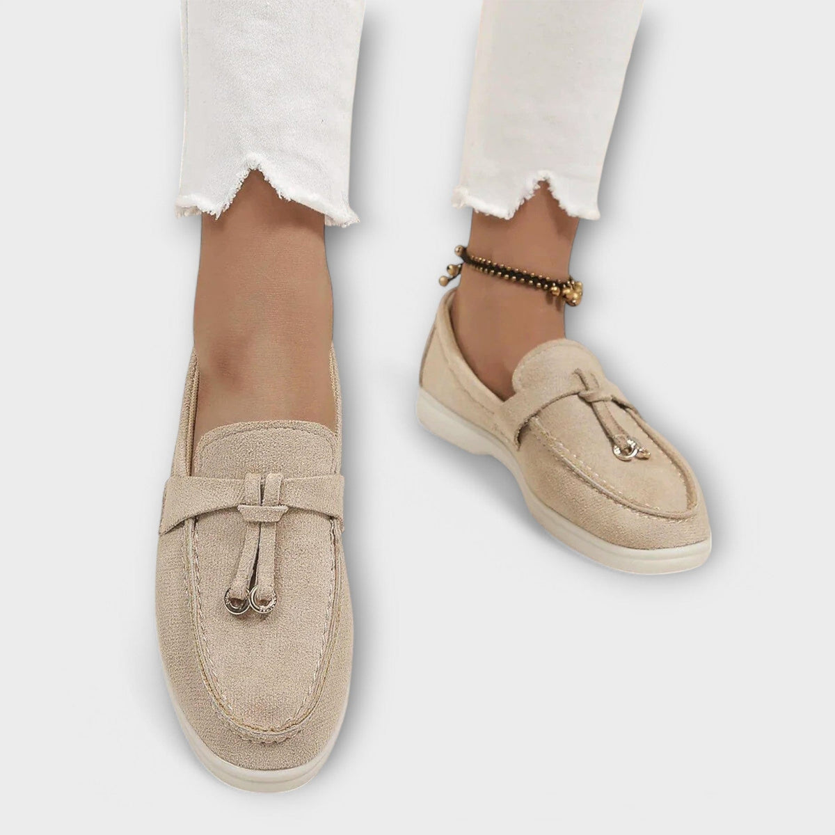 Eline | Classic Women’s Loafers – Khaki