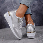 Dina | Metallic Comfort Sneakers