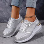 Dina | Metallic Comfort Sneakers