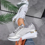 Dina | Metallic Comfort Sneakers