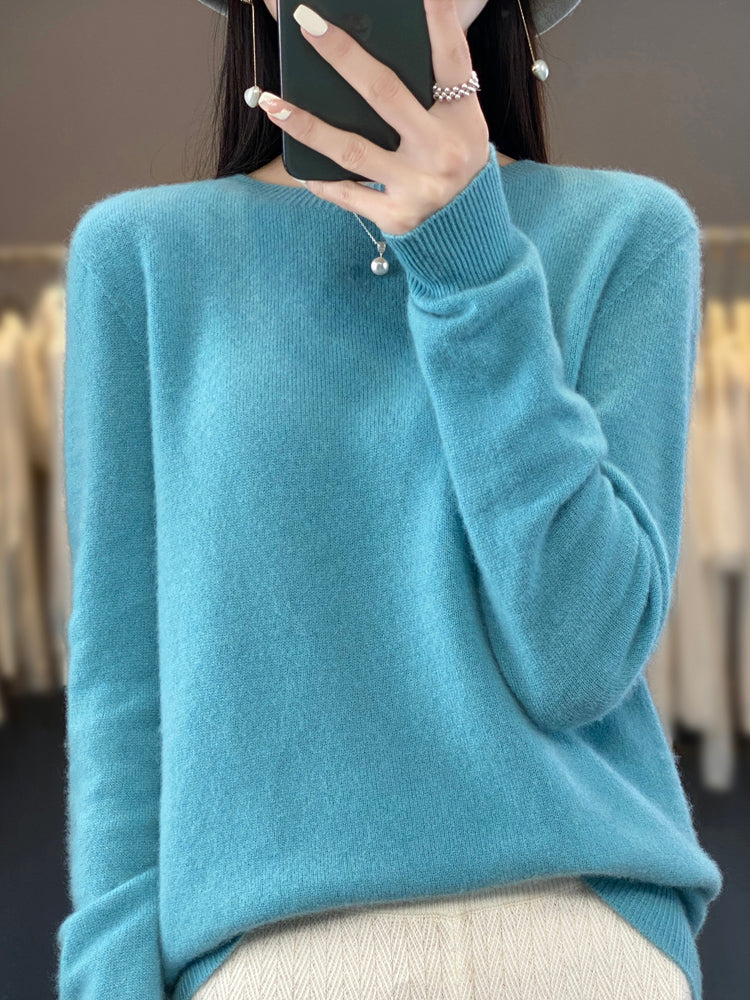 Anette | Cozy Cotton Sweater – More blue
