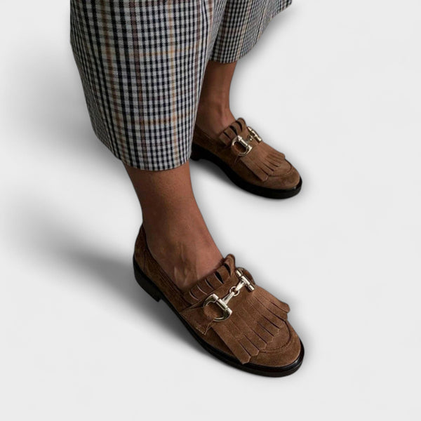 Brigitte | Refined Brown Loafer