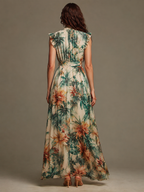 Grace | Painted Tropical Chiffon