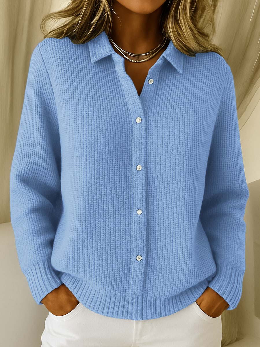 Ruthanne | Button Cardigan – Blue