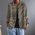 Jonquille | Curved Stripe Blouse