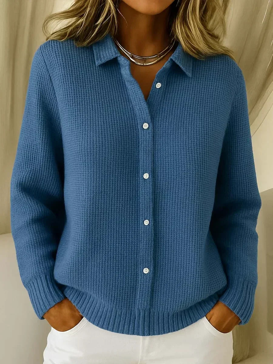 Ruthanne | Button Cardigan – Dark Blue