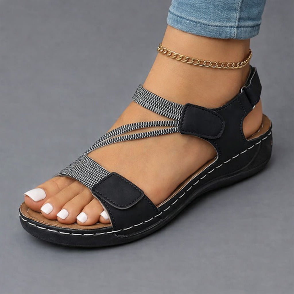 Agnes | Lightweight Comfort Sandals – Black