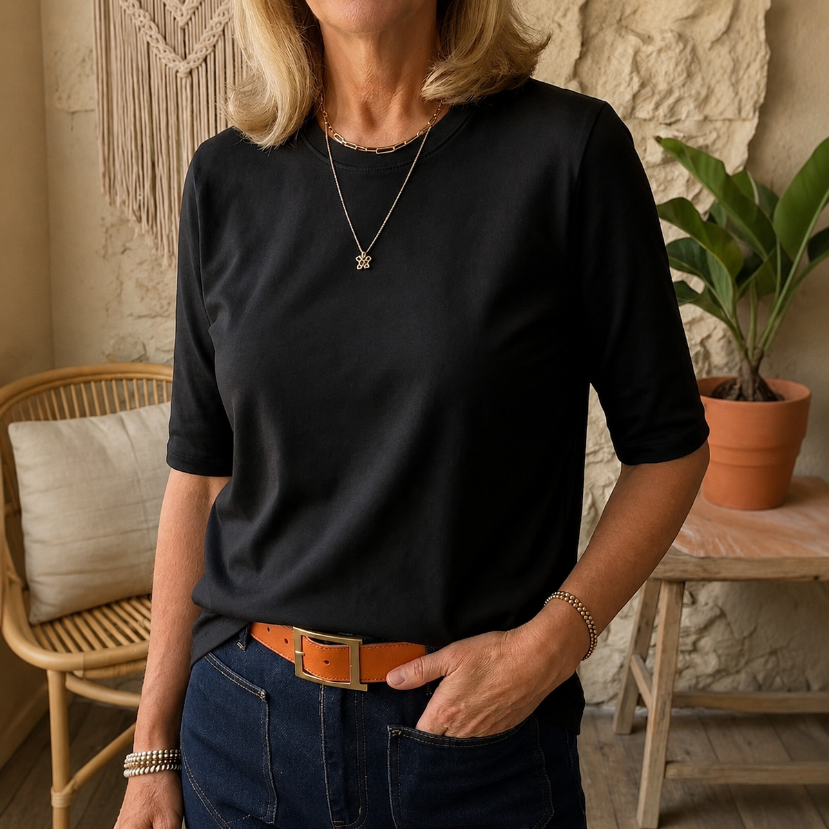 Calvera | Comfort Coverage Shirt – Black