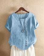 Amaya | Effortless Button Detail Summer Blouse